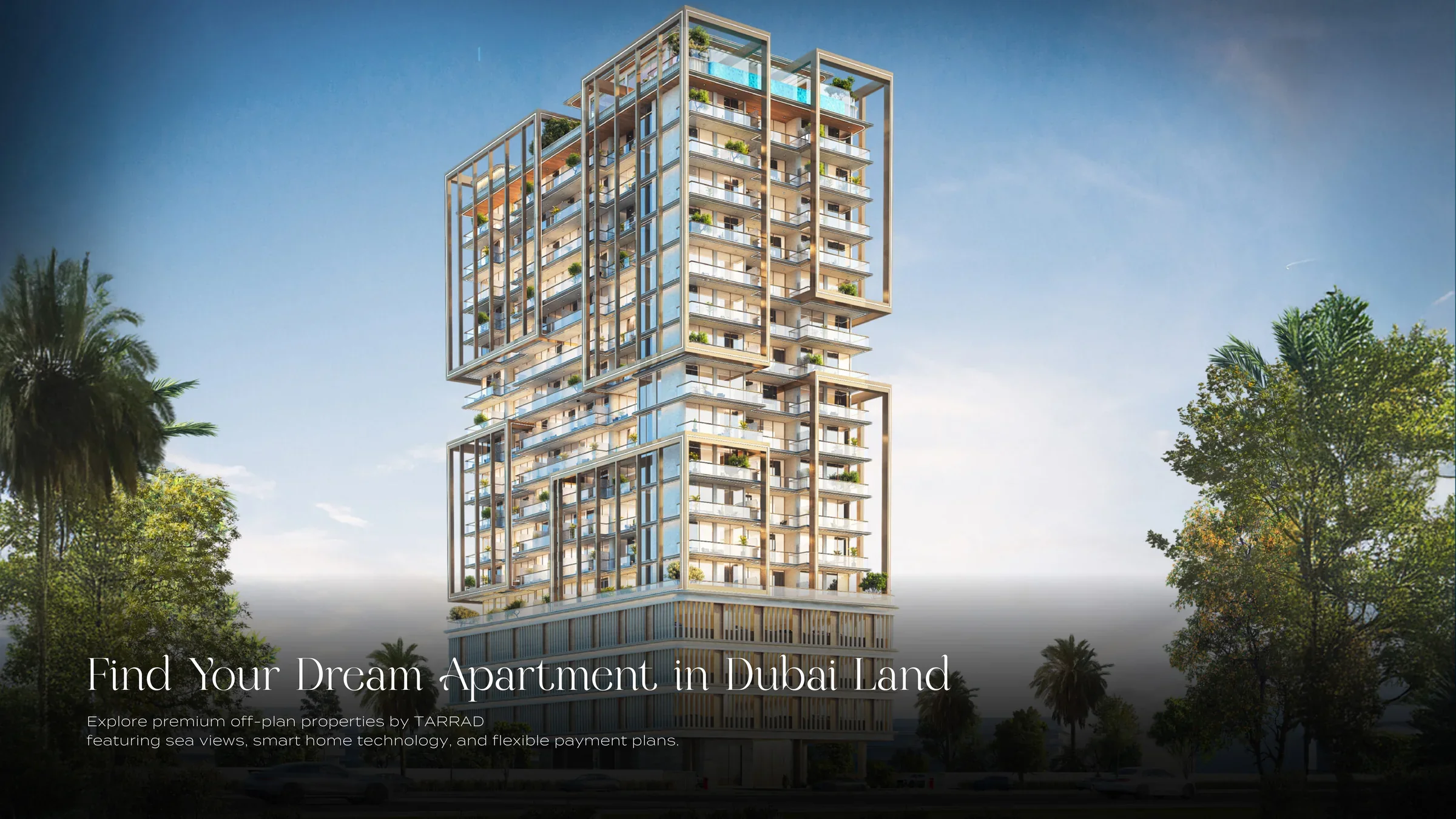 Tarrad Dubai Land Off-Plan Apartments featured Dubai property image